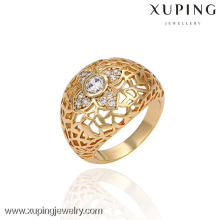 13403 China Wholesale Xuping Fashion Elegant 18K gold Pearl Woman Ring
